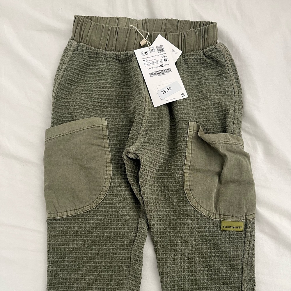 Zara toddler waffle pants 2-3T. Brand new. Never worn